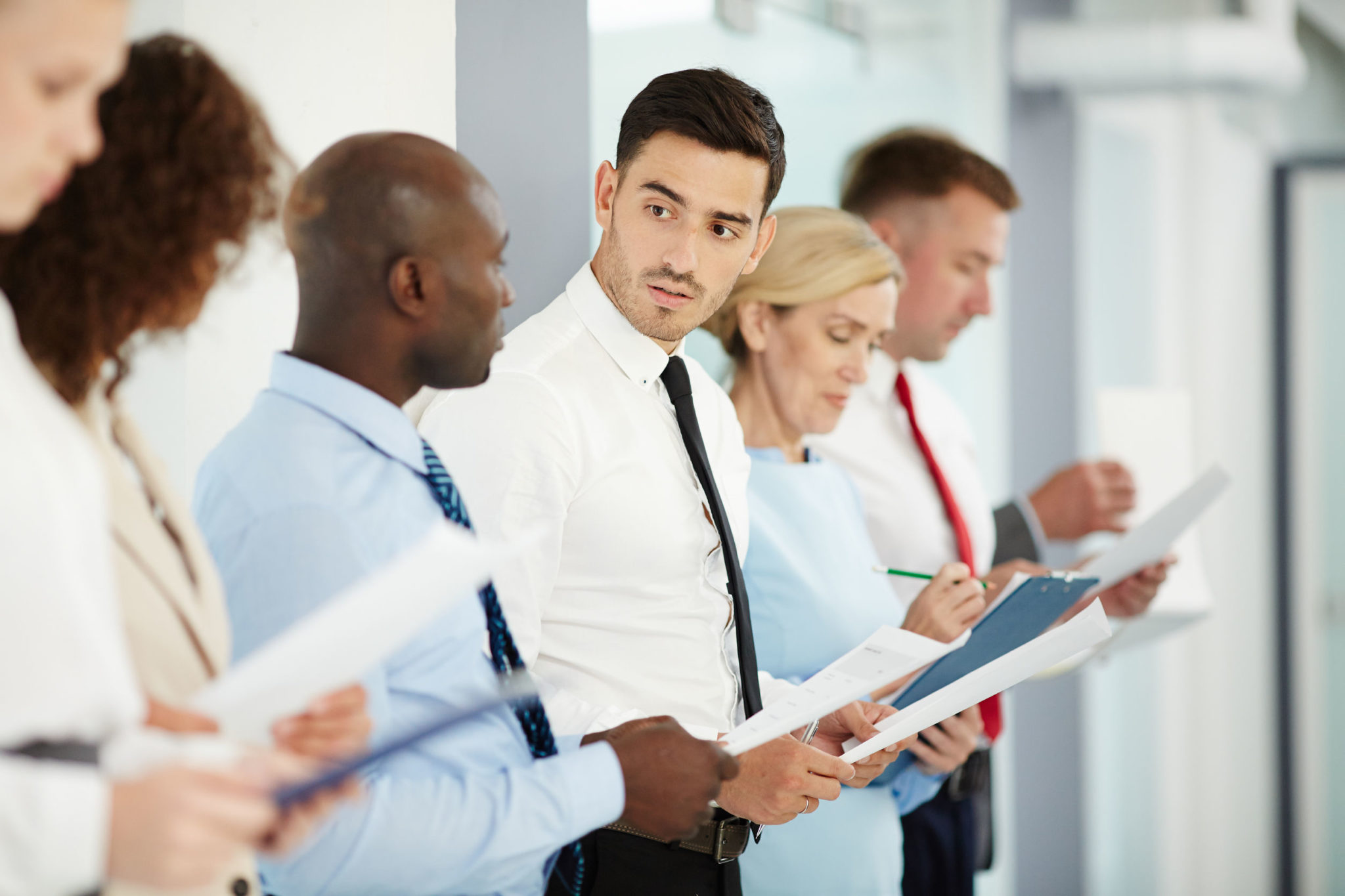 Row Of applicants ISSA Row Of applicants ISSA